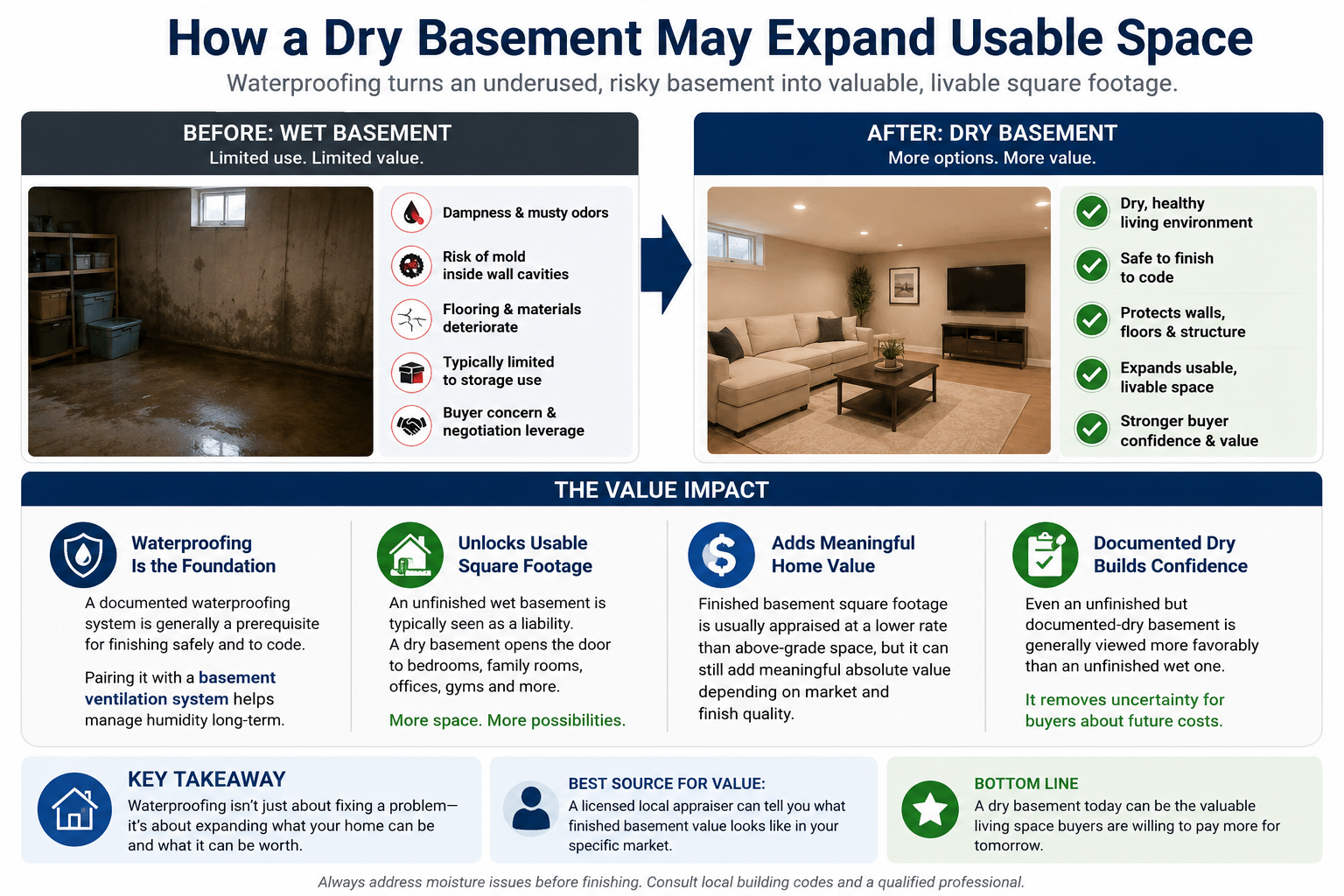 Does Basement Waterproofing Increase Home Value